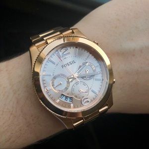 Fossil Rose Gold Watch - Stainless Steel